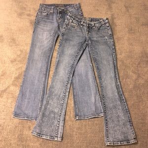 TWO Pairs of Rock & Roll Cowgirl Jeans Size 26x32